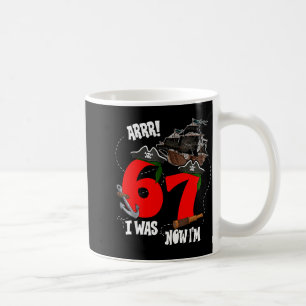 Kids arrr was 6 7 pirate theme 7th birthday boys coffee mug