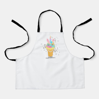kids art apron with Eugenie Unicorn! 
