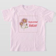 Kids Art Aster Flower September Birthday