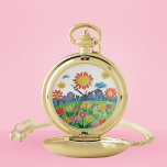 Kids Art Pocket Watch<br><div class="desc">Personalised this with your text and kid's art, it makes thoughtful gifts for any occasion or stylish keepsakes for yourself.</div>