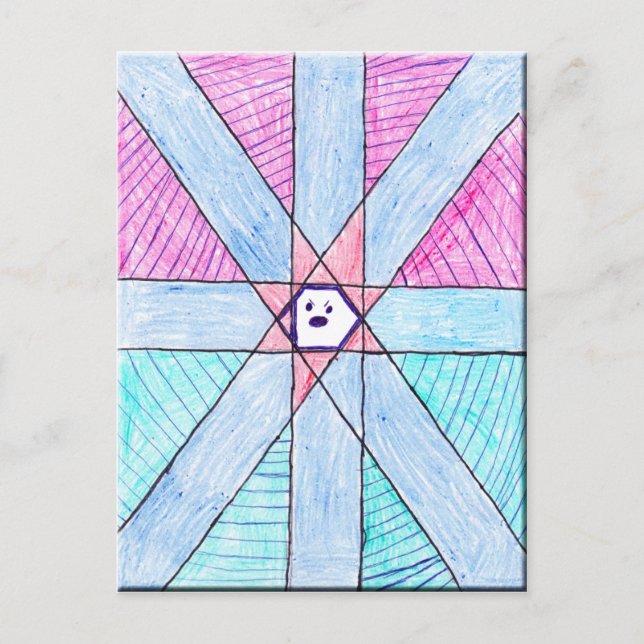 Kid's Art Postcard - Shane's Design (Front)