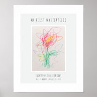 Kids Artwork Display Custom Wall Art Photo Poster