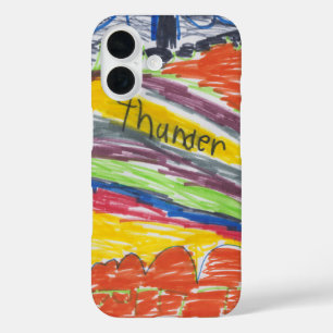 Kids artwork keepsake art or photo iPhone 16 case