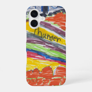 Kids artwork keepsake art or photo iPhone 16 case