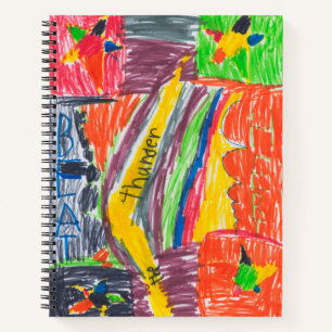 Kids artwork keepsake art or photo notebook