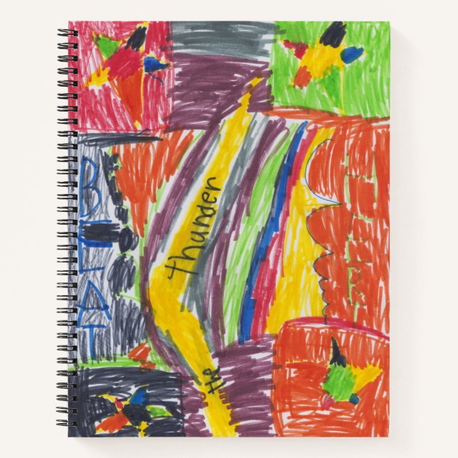 Kids artwork keepsake art or photo notebook (Front)