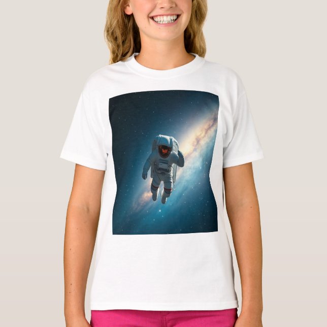 Kids' Astronaut Galaxy Space T-Shirt (Front)