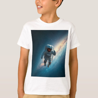 Kids Astronaut in Galaxy Space Graphic T-Shirt