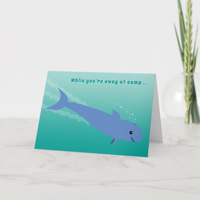 Kids at Camp Porpoise or Dolphin Dive In! Card (Front)