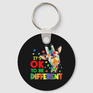 Kids Autism Awareness Acceptance Giraffe Its Ok To Key Ring