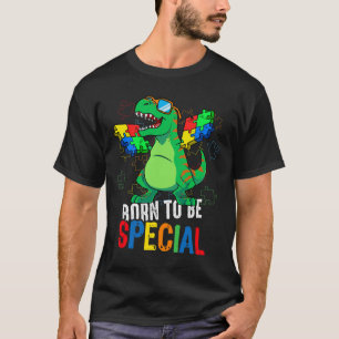 Kids Autism Awareness Dino Toddler Boys Dinosaur A T-Shirt