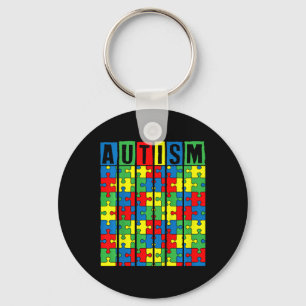Kids Autism Awareness Puzzle Piece Autistic Boys G Key Ring