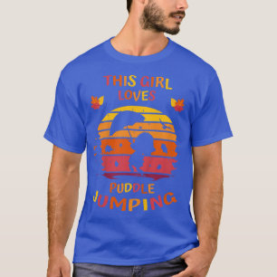 Kids AutumnThis Girl Loves Puddle JumpingFall Girl T-Shirt