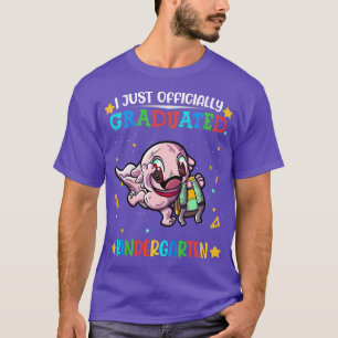 Kids Axolotl I Officially Graduated Kindergarten G T-Shirt