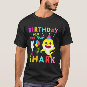 Kids Baby Cute Shark 3rd Birthday Boy Girl 3 Year  T-Shirt
