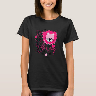 Kids Baby Girl Daughter Pink Lion  Leopard Wild Th T-Shirt