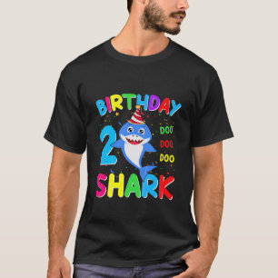 Kids Baby Shark 2Nd Birthday Boy Girl 2 Year Old G T-Shirt