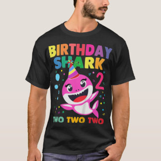Kids Baby Shark 2nd Birthday for Girls - Doo Doo D T-Shirt