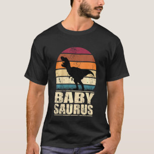 Kids Babysaurus Dinosaur Baby Dino Birth T Rex Din T-Shirt