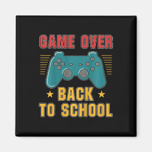 Kids Back to School for Boys Gamer Fun Video Game Magnet