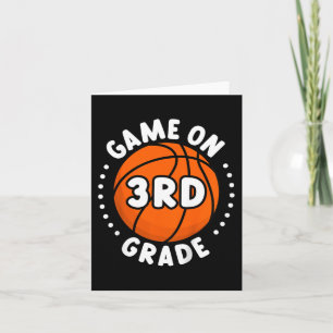 Kids Back To School Game On 3rd Grade Fun Basketba Card