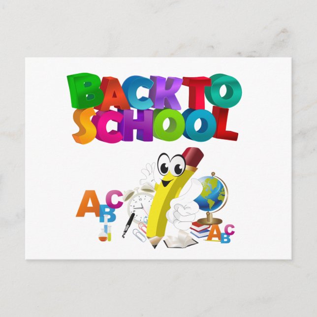 Kids Back To School Postcard (Front)