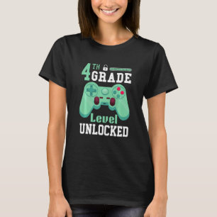 Kids Back To School Video Game Green Controller G T-Shirt