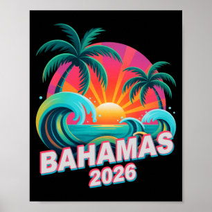 Kids bahamas 2026 trip beaching vacay matching poster