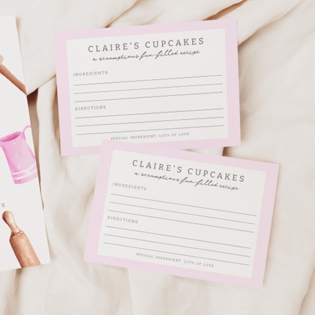 Kids' Baking Birthday Bash | Girls Recipe Card (Creator Uploaded)