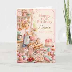 Kids Baking Birthday Card