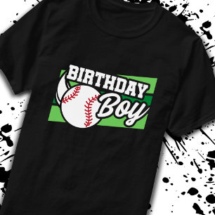 Kids Baseball Birthday Party Birthday Boy T-Shirt