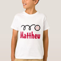 Kids baseball t-shirts for boys | Customised name