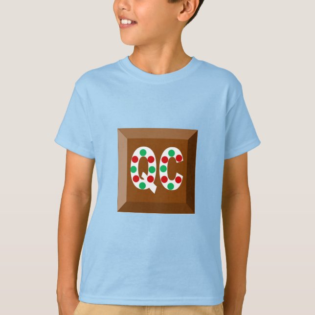 Kids' Basic T-Shirt blue CHOCOLATE QUEBEC (Front)