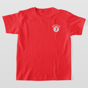 Kids' Basic T-Shirt - Ronaldo CR 7 Jersey