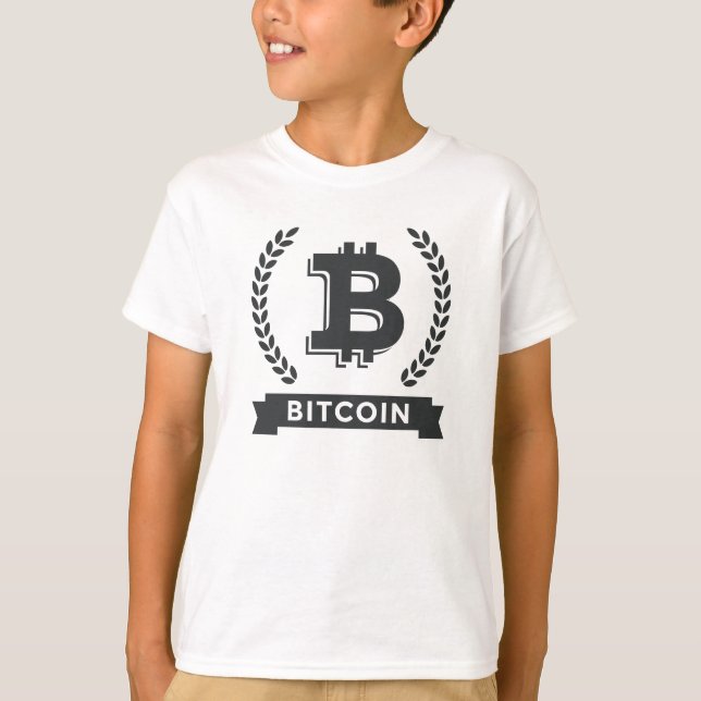Kids basic t-shirt with bitcoin logo (Front)