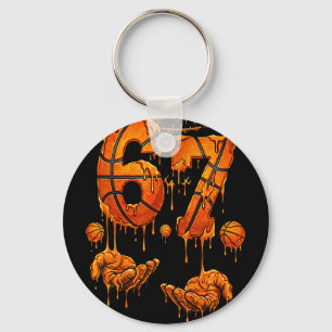 Kids basketball 67 six seven funny birthday memeKi Key Ring