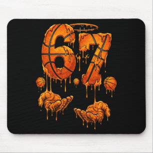 Kids basketball 67 six seven funny birthday memeKi Mouse Pad