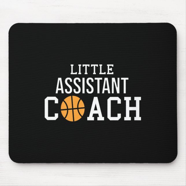 Kids Basketball Coach Gift  for Child Assistant Co Mouse Pad (Front)