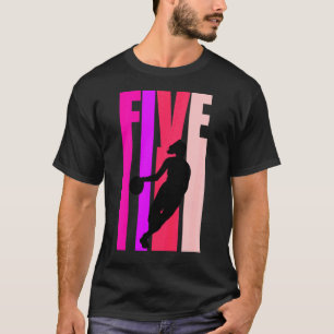 Kids Basketball Girl 5 Today Birthday 5th Fifth Fi T-Shirt