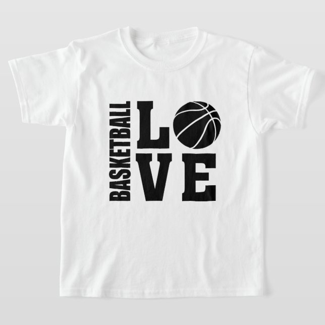 Kids Basketball Love, Basketball T-Shirt (Laydown)