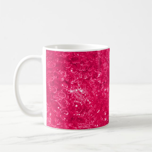 Kids Bath Pink Bubbles Coffee Mug (Left)