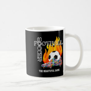 Kids Beautiful Game World Football Soccer T Shirt Coffee Mug
