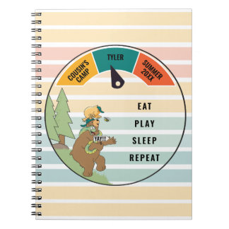 Kid's Beaver Snake Opossum Camp Diary Notebook