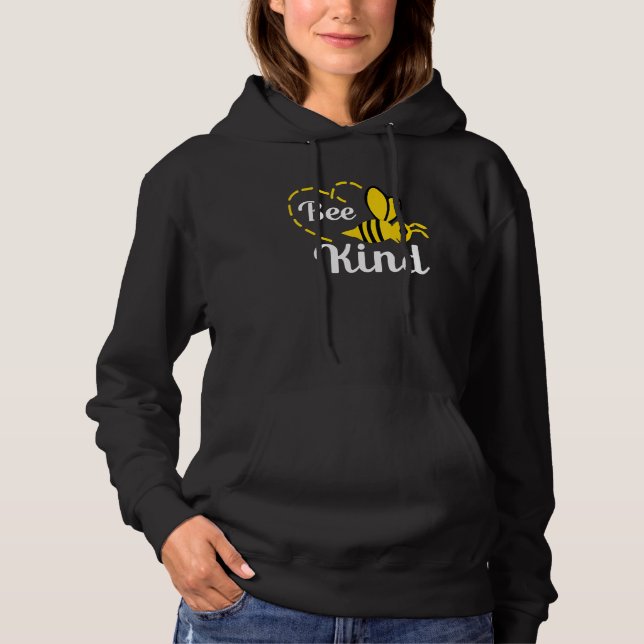 Kids Bee Kind - Bumble Bee Cute For Kindness Appar Hoodie (Front)
