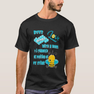 Kids Bees Idea for Boys Beekeeping Beekeeper Gag C T-Shirt