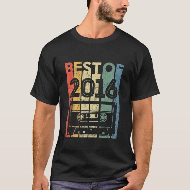 Kids Best Of 2016 6 Year Old Gifts Cassette Tape 6 T-Shirt (Front)