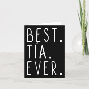 Kids Best Tia Ever Cool Gift 10 Black Card