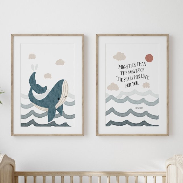 Kids bible verse coastal set of 2 poster (Creator Uploaded)