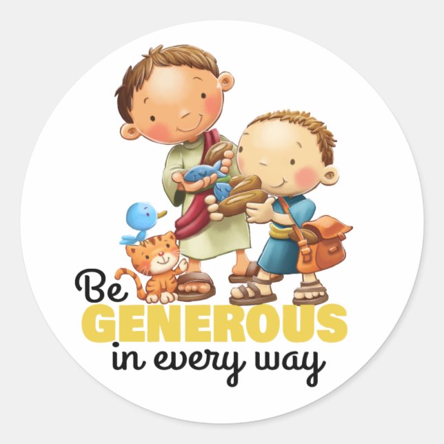 Kids Bible verse sticker page (Front)
