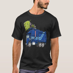 Kids Big Blue Garbage Truck T-shirt